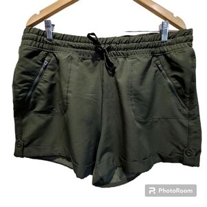 Tangerine XXL Hunter Green Athletic Shorts Front Pockets with Zippers Gym